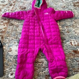 The North Face Mint Green Baby Snowsuit